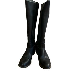 Hawthorne Essex Black Knee High Leather Women's Riding Boots